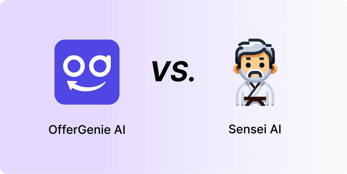 OfferGenie AI vs Sensei AI Comparison