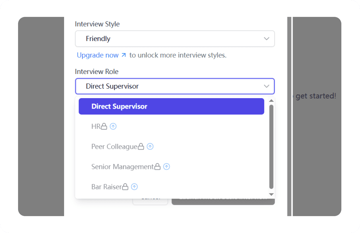 Customized Interviews
