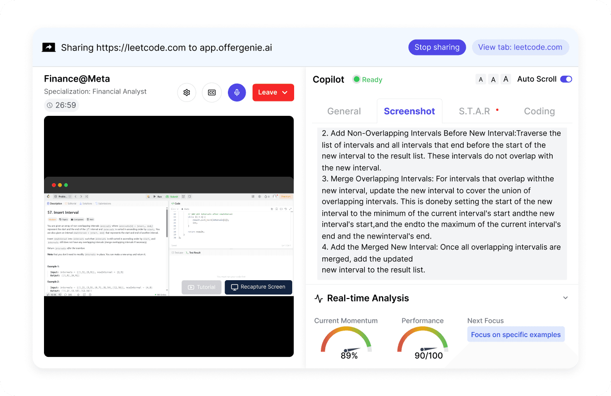 Real-time Interview Support